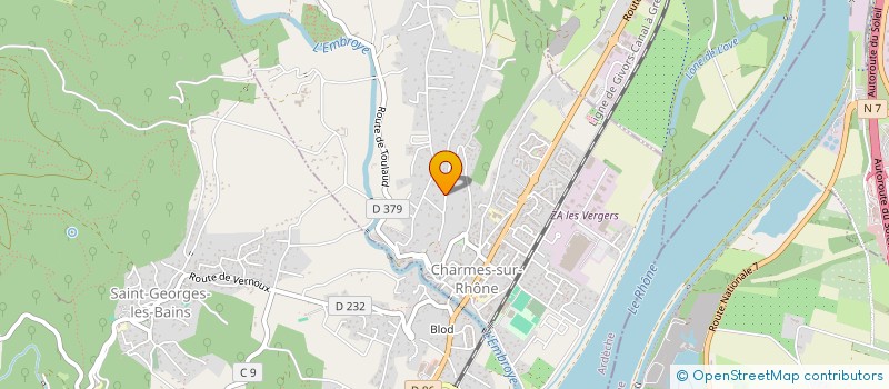 localisation de l'entreprise B-MOUNTAIN  CHARMES-SUR-RHONE