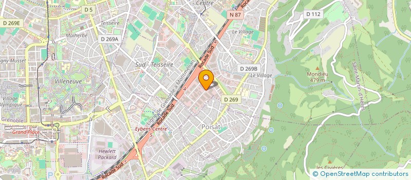 localisation de l'entreprise B MY CARS  SAINT-MARTIN-D'HERES