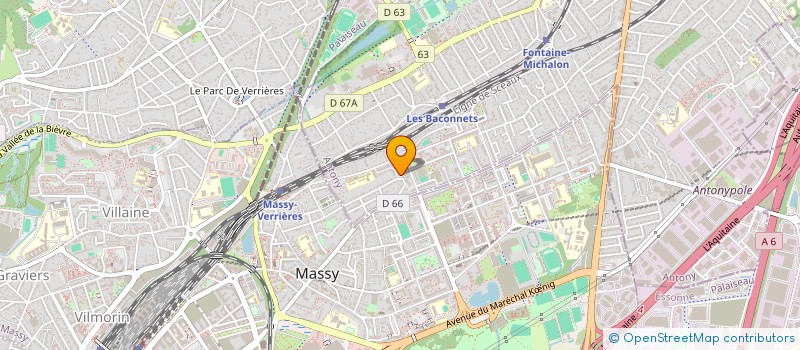 localisation de l'entreprise B'MY INVEST à ANTONY