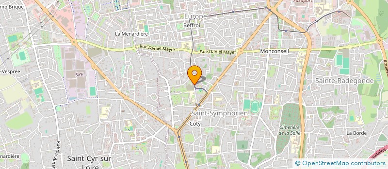 localisation de l'entreprise B.N.A.TOURS  TOURS