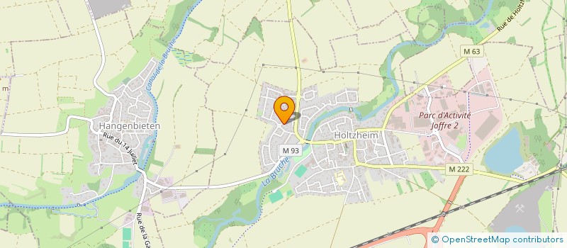 localisation de l'entreprise B.N.B.A.  HOLTZHEIM