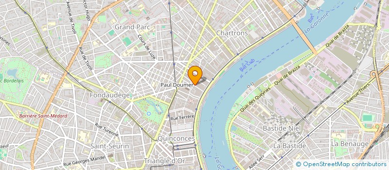 localisation de l'entreprise B.N.D.  BORDEAUX