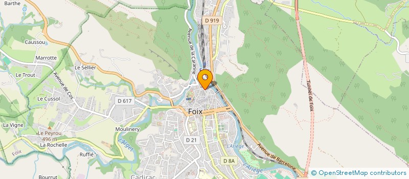 localisation de l'entreprise B,N ET S SAS à FOIX