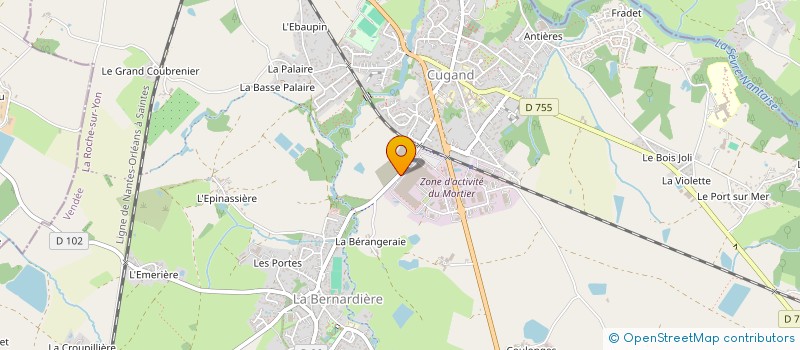 localisation de l'entreprise B.N.G. BATIMENT NOUVELLE GENERATION à CUGAND