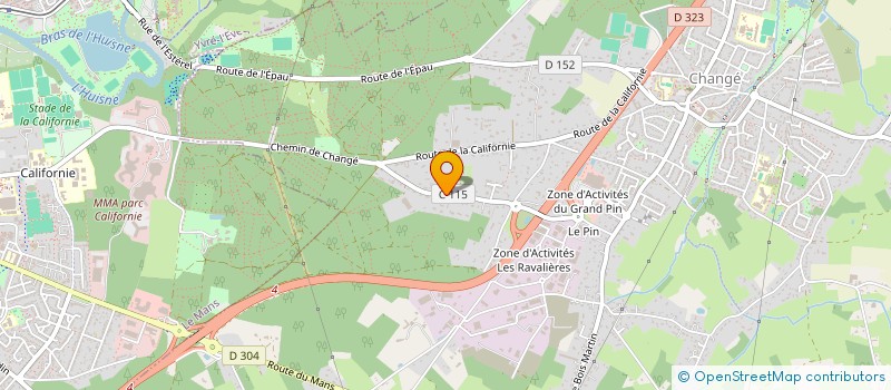 localisation de l'entreprise B.N.G.P.  CHANGE