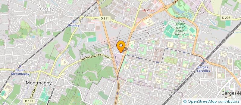 localisation de l'entreprise B-N IMMO  SARCELLES