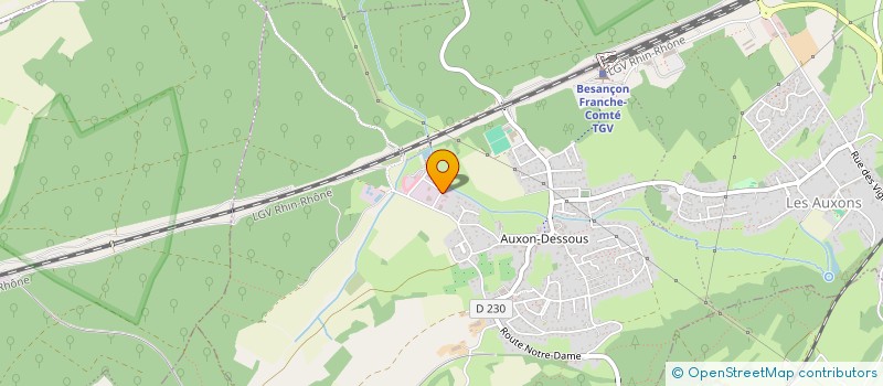 localisation de l'entreprise B.N.J.  LES AUXONS