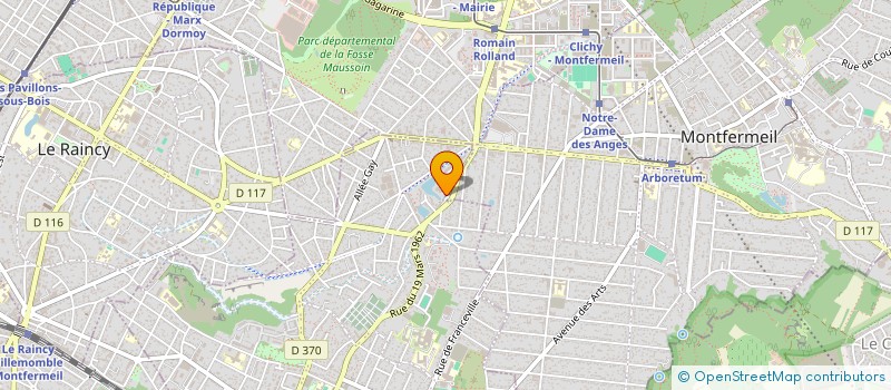 localisation de l'entreprise B.N JARDIN  GAGNY