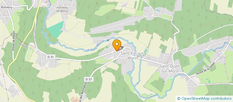 localisation de l'entreprise B.N.P.I.  SAINT-CYR-SUR-MORIN