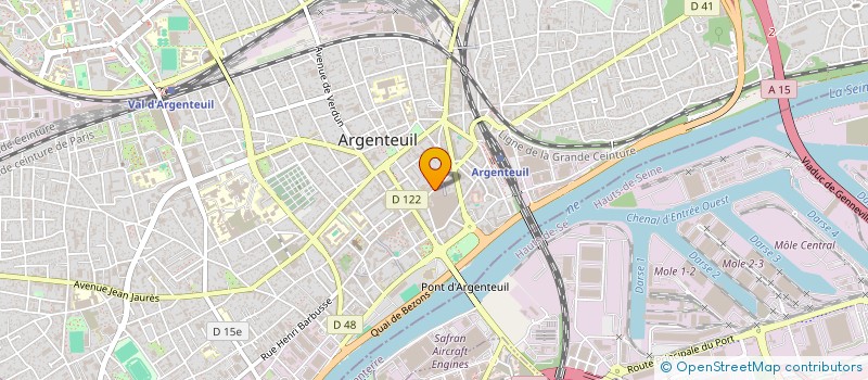 localisation de l'entreprise B.N.R.  ARGENTEUIL