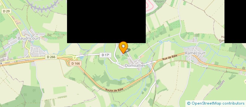 localisation de l'entreprise B N R  DOMVALLIER