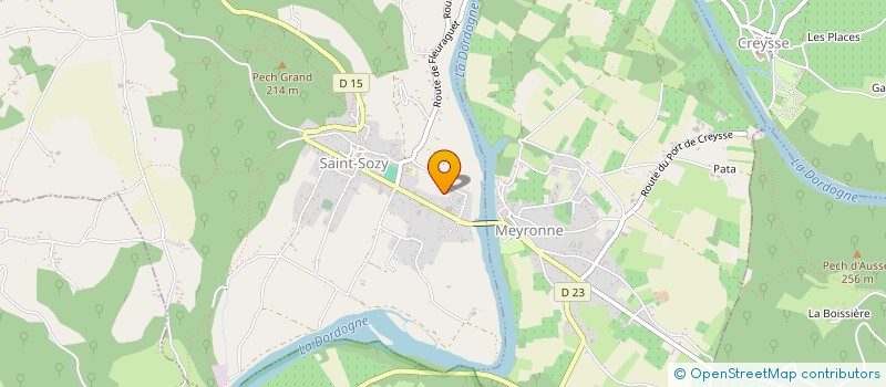 localisation de l'entreprise B.N.S.  SAINT-SOZY