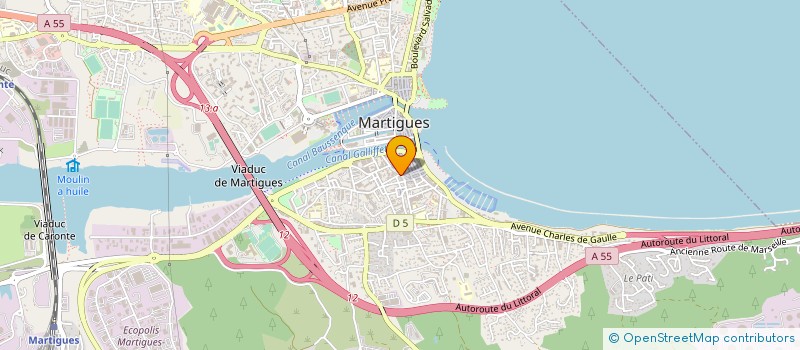 localisation de l'entreprise B.O.  MARTIGUES