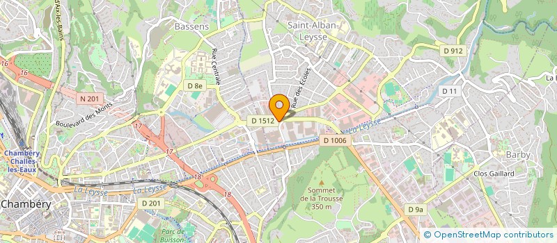 localisation de l'entreprise B.O.A à SAINT-ALBAN-LEYSSE