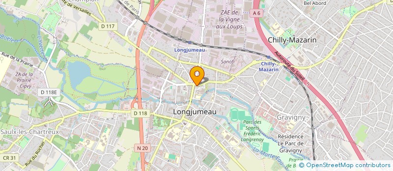 localisation de l'entreprise B.O BATIMENT à LONGJUMEAU