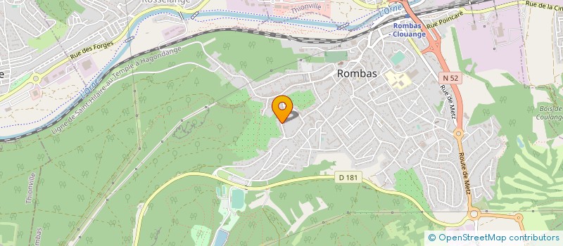 localisation de l'entreprise B O C  ROMBAS