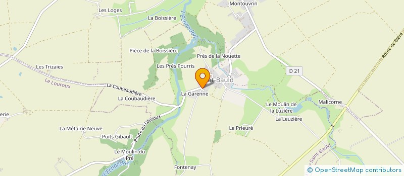 localisation de l'entreprise B.O.C.P.  TAUXIGNY-SAINT-BAULD