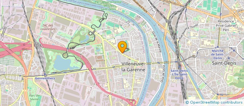 localisation de l'entreprise B.O CLIM à VILLENEUVE-LA-GARENNE