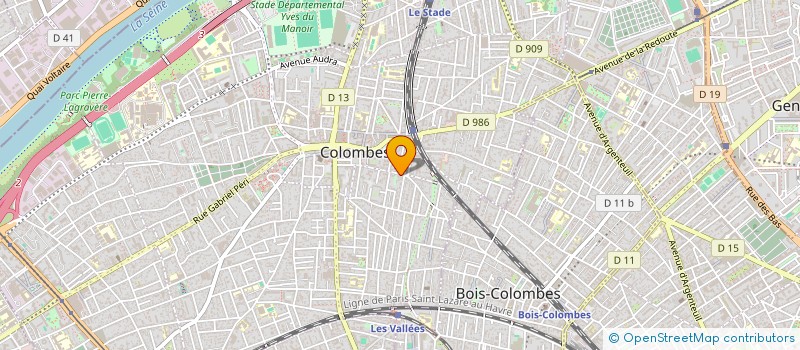 localisation de l'entreprise B'O CORP  COLOMBES
