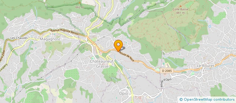 localisation de l'entreprise B.O.D.F.I 2  CHATEAUNEUF-GRASSE