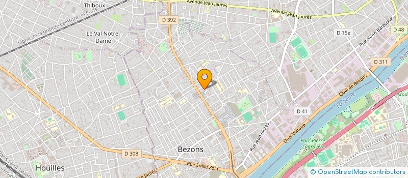 localisation de l'entreprise B.O ECHAFAUDAGE  BEZONS