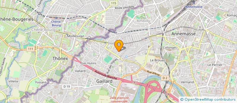 localisation de l'entreprise B.O.G  GAILLARD