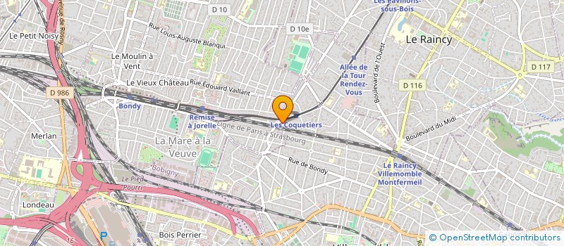 localisation de l'entreprise B.O GARAGE à NEUILLY-SUR-MARNE