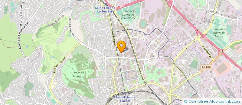 localisation de l'entreprise B & O GROUPE à SAINT-ETIENNE