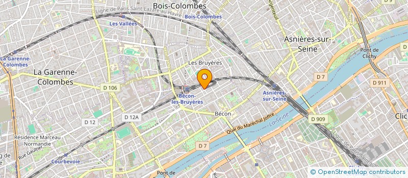 localisation de l'entreprise B.O.N à COURBEVOIE