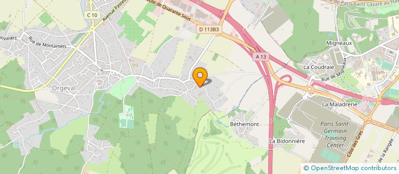 localisation de l'entreprise B O R E A L à ORGEVAL