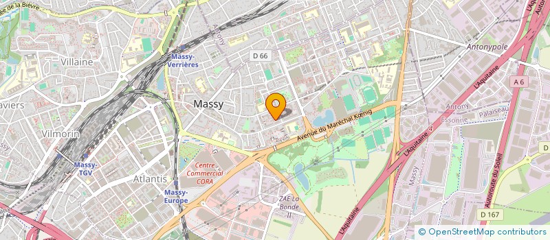 localisation de l'entreprise B.O.W.E à MASSY