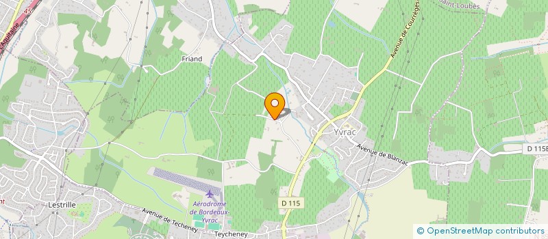 localisation de l'entreprise B'OAK  YVRAC