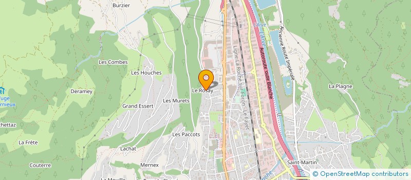 localisation de l'entreprise B.P.2.S.  SALLANCHES