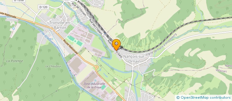 localisation de l'entreprise B.P.B à NANCOIS-SUR-ORNAIN
