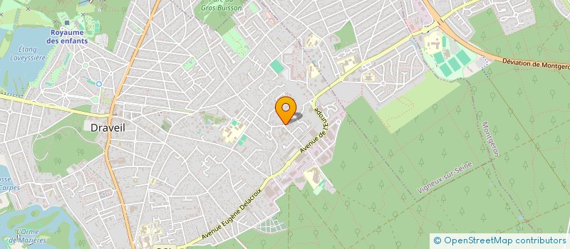 localisation de l'entreprise B.P.B.C. à DRAVEIL