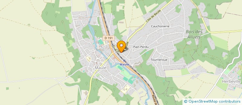 localisation de l'entreprise B.P.C. FINANCEMENT à MAULE