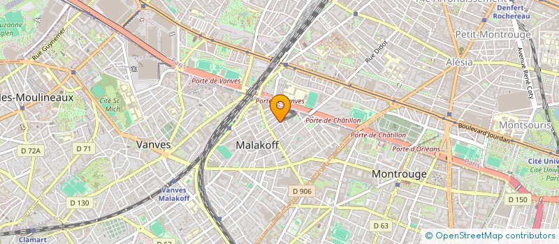 localisation de l'entreprise B.P.C.I. à MALAKOFF