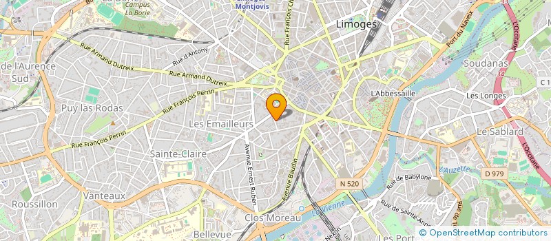 localisation de l'entreprise B.P COURTAGE CONSEIL à LIMOGES