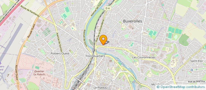 localisation de l'entreprise B.P.E  POITIERS