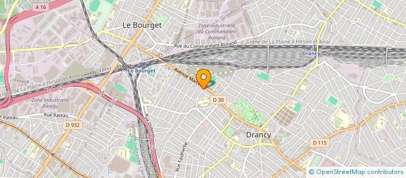 localisation de l'entreprise B.P.E. à DRANCY
