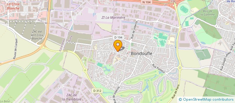 localisation de l'entreprise B.P.E. IMMOBILIER à BONDOUFLE