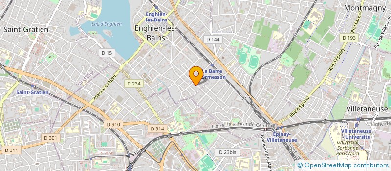 localisation de l'entreprise B P F à ENGHIEN-LES-BAINS