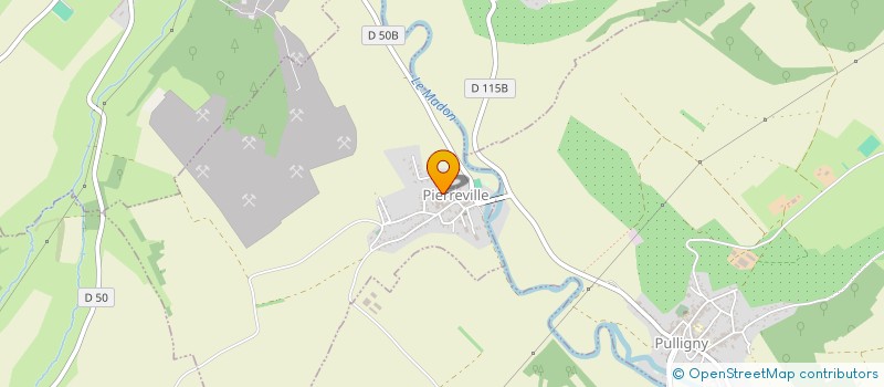 localisation de l'entreprise B. P. F. à PIERREVILLE