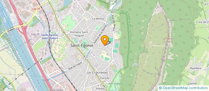 localisation de l'entreprise B P F MAINTENANCE  SAINT-EGREVE