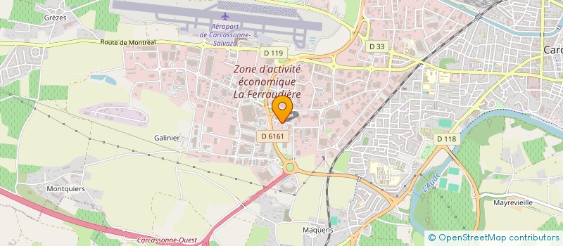 localisation de l'entreprise B P G  CARCASSONNE