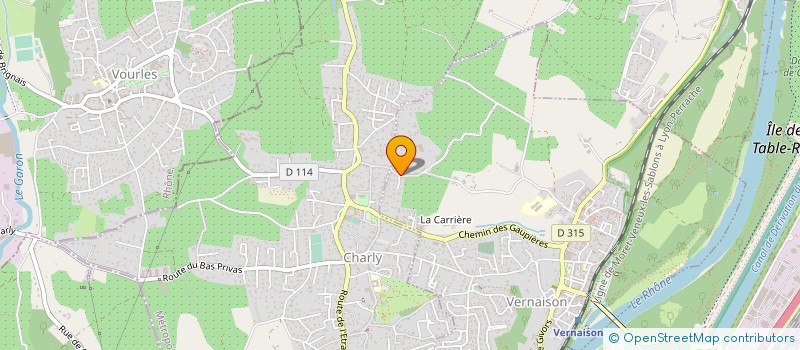 localisation de l'entreprise B P G R  VERNAISON