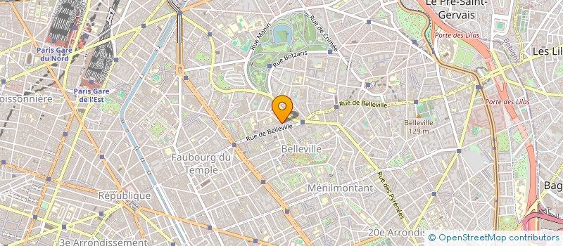 localisation de l'entreprise B.P.I. à PARIS