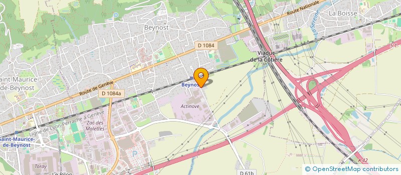 localisation de l'entreprise B.P.I. à BEYNOST