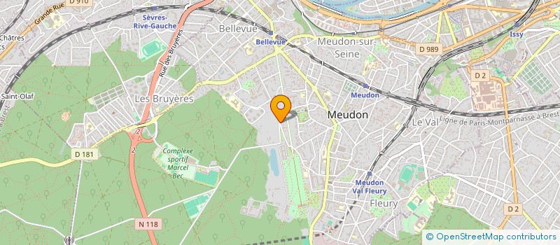 localisation de l'entreprise B P I F à MEUDON