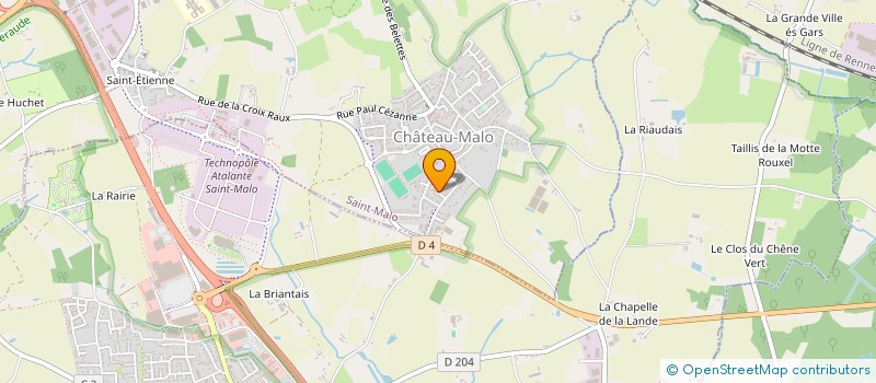 localisation de l'entreprise B.P. IMMOBILIER  SAINT-MALO